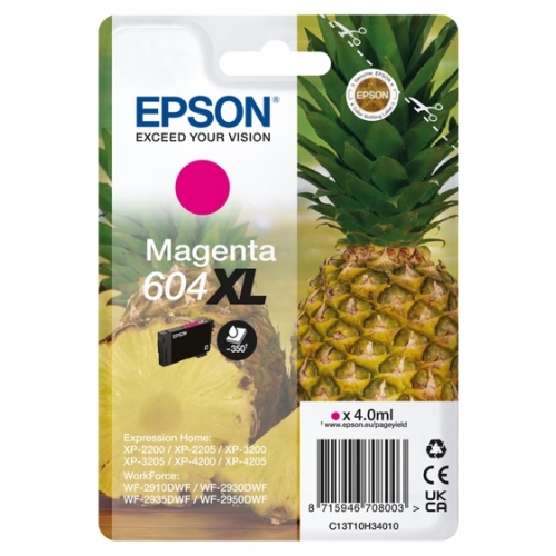 Epson 604XL - Piña. Cartucho de tinta original magenta C13T10H34010
