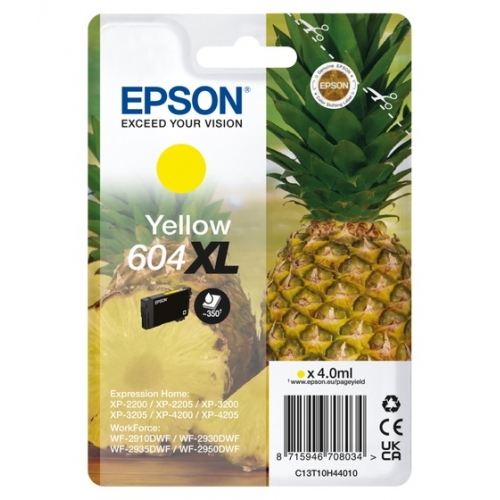 Epson 604XL - Piña. Cartucho de tinta original amarillo C13T10H44010