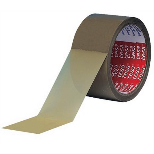 TESA Cinta de embalaje PVC TesaPack® extrafuerte, marrón (50mm x 66 m) - 04120-00042-00