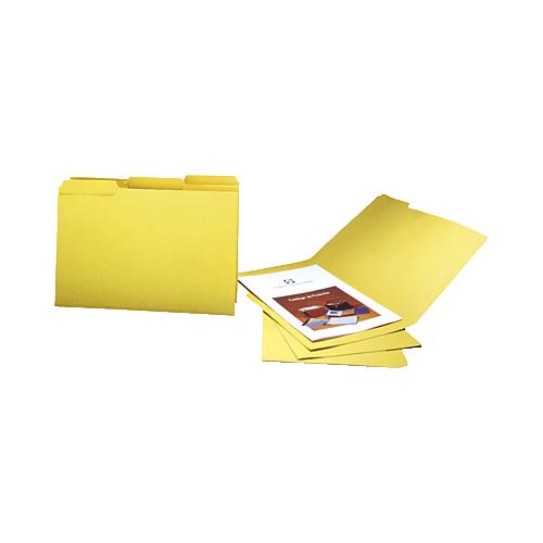 GIO Subcarpetas Caja 50 ud Folio Cartulina Pestaña izquierda Azul 400018735