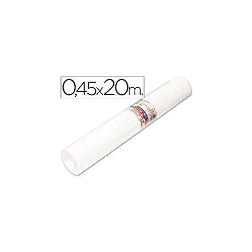 AIRONFIX Rollo autoadhesivo de PVC, 20 m x 45 cm. Blanco mate - 67002