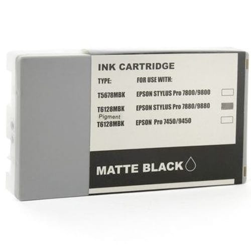 Iberjet EPS-T6128-MB Cartucho de tinta negro mate, reemplaza a Epson C13T612800