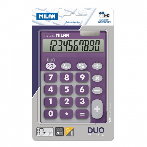 MILAN Calculadora sobremesa Duo 10 dígitos