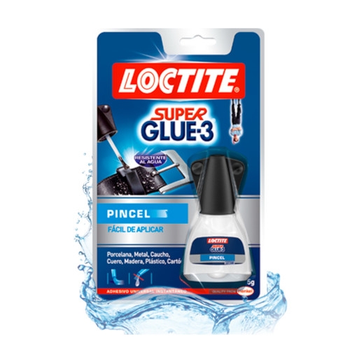 LOCTITE Super Glue-3 Pegamento instantáneo. Bote con pincel de 5 gr.