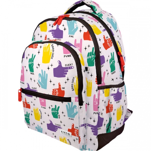 Mallette Scolaire Hope - Design Arc-en-ciel Positif - Format Folio, Pratique Pour Les Fournitures