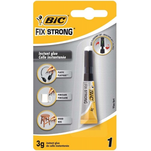 BIC 9017581. Pegamento fix strong 3 gr adhesivo extra fuerte 