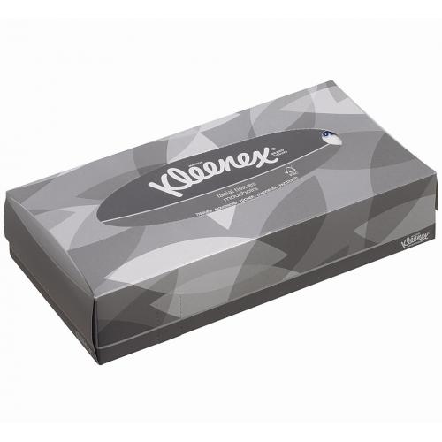 Kleenex® Caja de Pañuelos Cúbicos 8834, 12 Paquetes de 88 hojas, 2 Capas,  Suaves y Resistentes, Sin Fragancia, Color: Blanco
