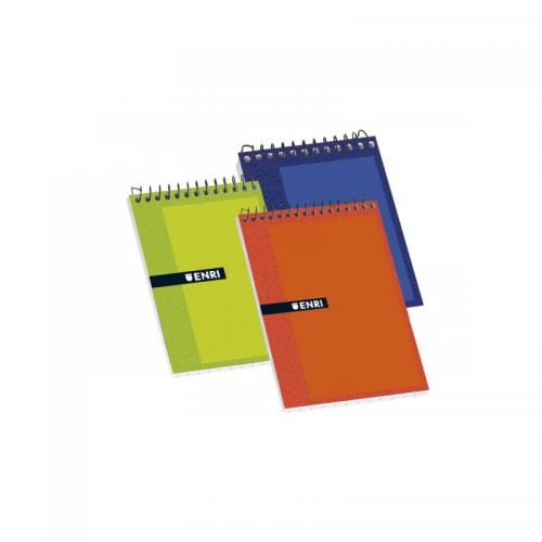 ENRI Bloc espiral tapas blandas. Formato 8º (105 x 155 mm) - Cuadrícula 4x4 - Pack 10 und. - 100302800