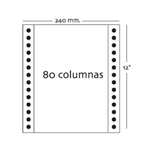 FABRISA Caja de 1500 hojas de papel continuo blanco autocopiativo, 2 hojas - 1242022