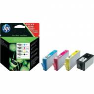 HP 920XL - Cartucho Inyección Nº 920 XL Negro/Amarillo/Cyan/Magenta (Pack 4) - C2N92AE