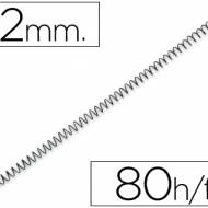 Q-Connect KF04430. Caja de 200 espirales metálicas negras 12 mm