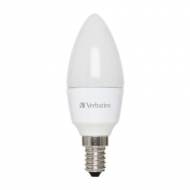 VERBATIM Bombilla LED E14, forma vela, 4,5W, 350lm. Color blanco cálido - 52602
