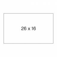 APLI 100917. 6 rollos etiquetas precios permanentes blanco (26 x 16 mm.)