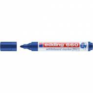 Edding 660 azul. Marcador para pizarras blancas con punta redonda de 1,5-3 mm