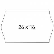 APLI 100922. 6 rollos etiquetas precios permanentes blanco (26 x 16 mm.)