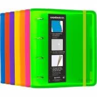 GRAFOPLÁS 88100020. Pack 2 carpetas de anillas con goma CarpeBook Multiline A4. Color verde