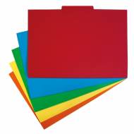 GRAFOPLAS 00031351. Pack 250 subcarpetas con pestaña central Folio de 240 gr. Color rojo