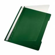 Leitz 41910055 Pack 25 dossiers Fastener PVC verde con tarjetero