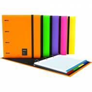 GRAFOPLAS 88106025. Pack 2 CarpeBook A4 Unequal Flúor color verde neon