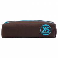 GRAFOPLAS 37540140. Estuche escolar portatodo redondo XS marrón