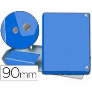 PARDO 63104. Carpeta proyectos folio lomo 90 mm carton forrado azul con broche.