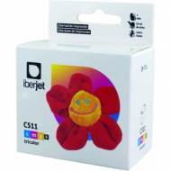 Iberjet C511. Cartucho de tinta tricolor, reemplaza a Canon CL-511 - 2972B001