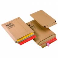 COLOMPAC Pack de 20 bolsas de cartón (180 x 270 x 50 mm). Color marrón - CP01002