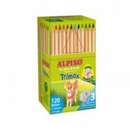 ALPINO AL000377. Caja de 120 lápices triangulares Trimax de colores surtidos