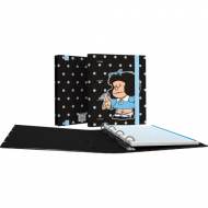 GRAFOPLAS 88111972. CarpeBook con goma A5 Mafalda Lunares