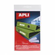 APLI 02617. Bolsillos adhesivos portaetiquetas (75 x 35 mm)