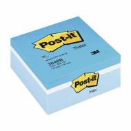 POST-IT Cubo notas adhesivas 400h. Azul/Blanco 76x76mm - 2040B