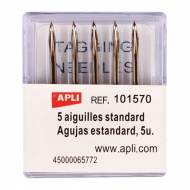 APLI 101570. Recambio 5 agujas estándar etiquetadora navetes (para 101545)