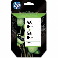 HP 56 - Cartuchos Inyección Nº 56+56 Negro Pack 2 - C9502AE