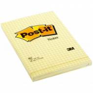 POST-IT Notas adhesivas Gran formato. 100h Amarillo cuadriculado 102x152mm - FT510010638