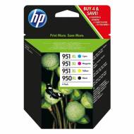 HP 950XL + HP 951XL - Cartucho Inyección Nº 950 XL + 951 XL Negro/Cyan/Amarillo/Magenta Pack 4 - C2P43AE
