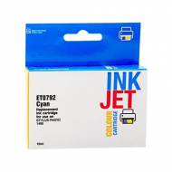 Iberjet ET0792. Cartucho de tinta cyan, reemplaza a Epson C13T07924010