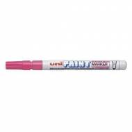 UNI-BALL PX-21 rosa. Marcador permanente con punta cónica. Trazo 0.8 - 1.2 mm.