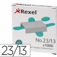 REXEL 2101053. Caja 1000 grapas 23/13 acero.