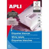 APLI 10557. Caja 500 hojas A4 de etiquetas ILC blancas (48,5 X 16,9mm.)