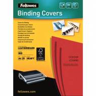 Fellowes 5373702. Pack de 25 portadas Delta Cuero rojo A4 250 gr.