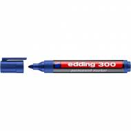 Edding 300 azul. Marcador permanente con punta redonda de 1,5-3 mm