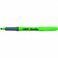 BIC 811932. Bolígrafo marcador fluorescente. Punta biselada. Color verde