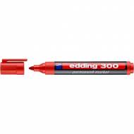 Edding 300 rojo. Marcador permanente con punta redonda de 1,5-3 mm
