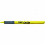 BIC 811935. Bolígrafo marcador fluorescente. Punta biselada. Color amarillo