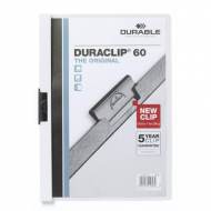 DURABLE 220902. Dossiers con clip Duraclip 60 A4. Capacidad 60 hojas Blanco