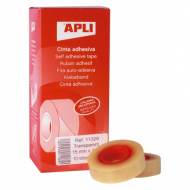 APLI 11329. 10 rollos cinta adhesiva transparente (15 mm x 33 m)