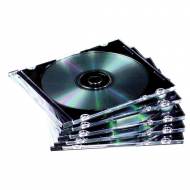 Fellowes 9833801. Pack de 10 cajas CD Slim transparente
