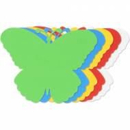 GRAFOPLAS 00030703. Pack 25 figuras de Goma Eva de colores. Forma mariposa