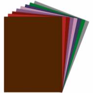 GRAFOPLAS 11110640. Pack 15 cartulinas Fixo paper A4 de 180  gr. Color marrón chocolate