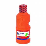 GIOTTO Botella 250 ml témpera Extra Quality fluorescente. Color naranja - 531103